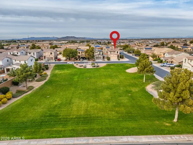 a front view of a building with street view