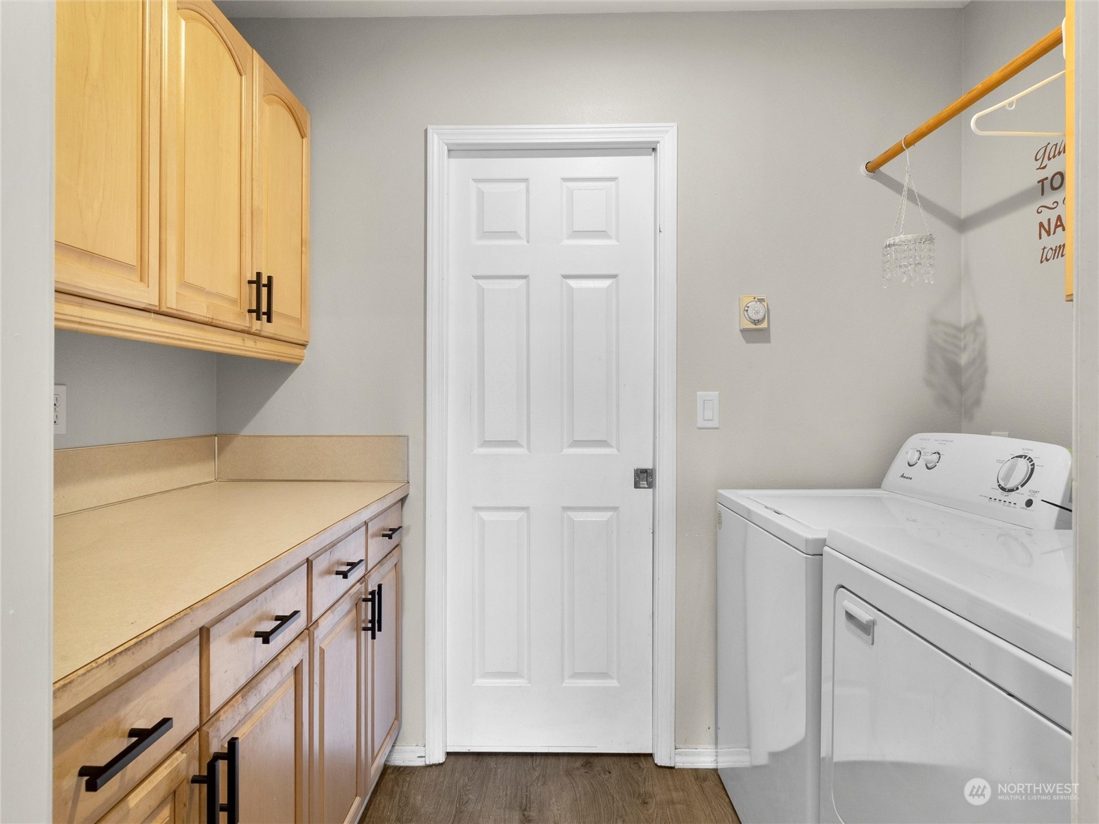 8643 194th Avenue Southwest Rochester, WA 98579 - Photo 18 of 28 a utility room with cabinets washer and dryer