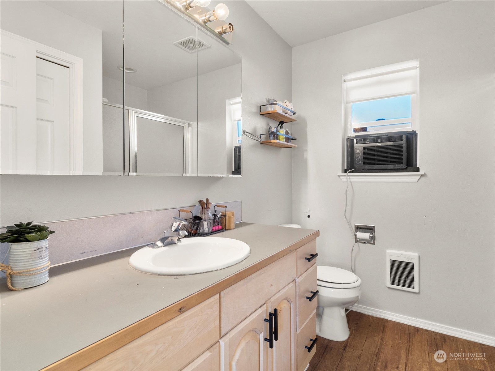 8643 194th Avenue Southwest Rochester, WA 98579 - Photo 20 of 28 a bathroom with a sink toilet and mirror