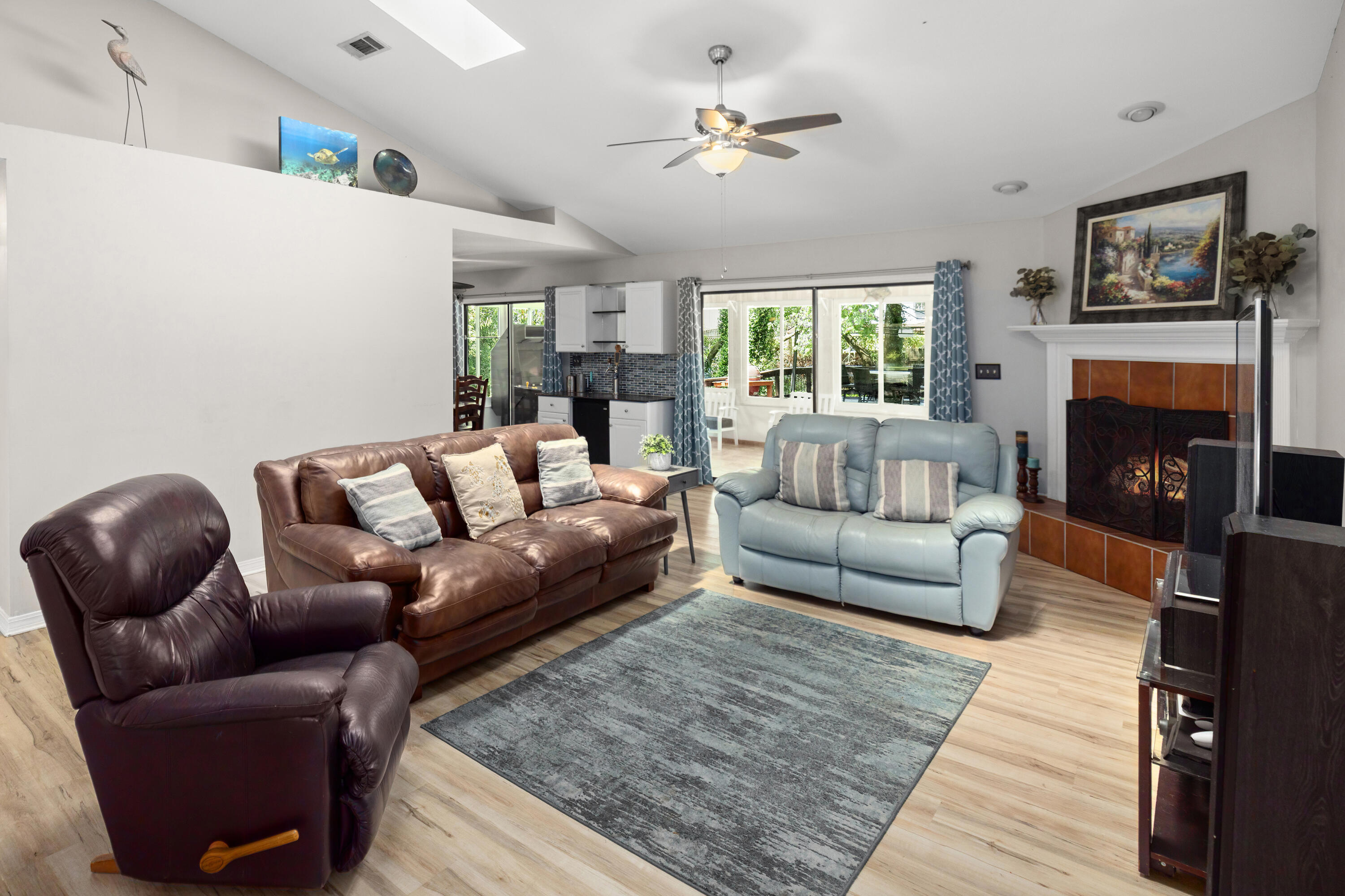 314 Ruckel Drive Niceville, FL 32578 - Photo 17 of 66 a living room with furniture fireplace and window