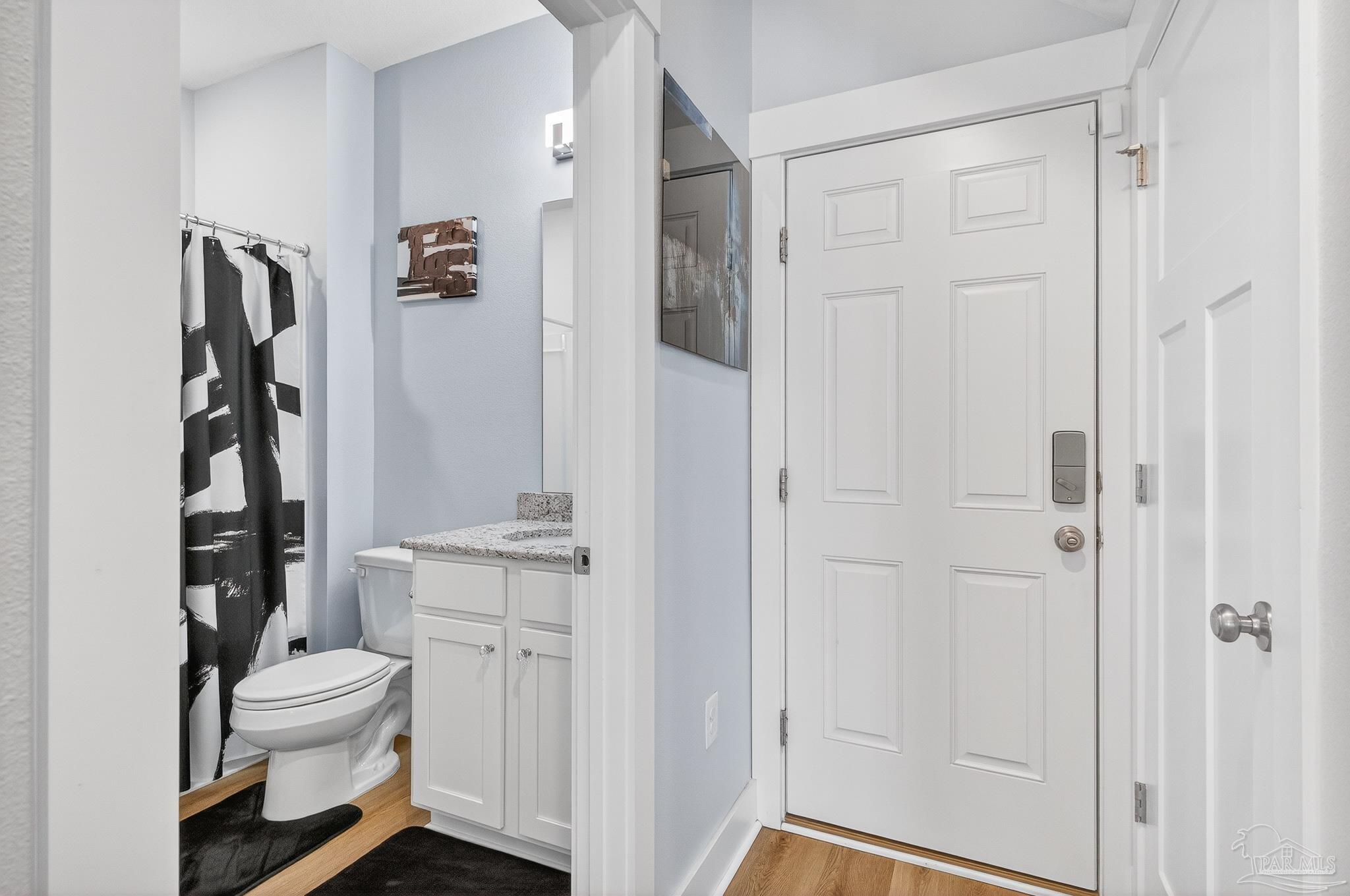 6076 Rutherford Loop Pensacola, FL 32526 - Photo 30 of 67 a bathroom with a toilet and a shower