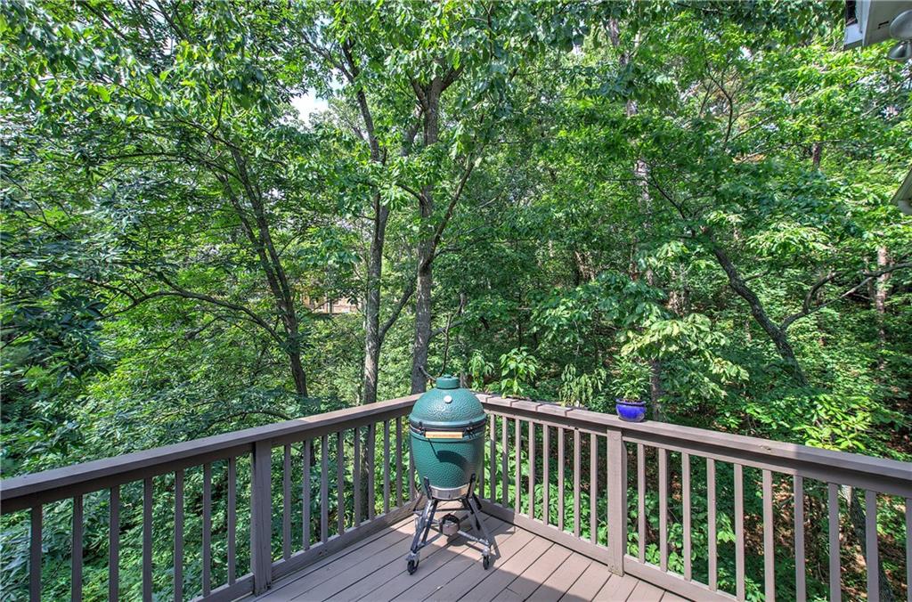 16 Cambridge Way Cartersville, GA 30121 - Photo 17 of 48 a view of balcony with deck and trees
