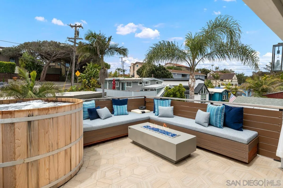 123 Jasper Street, Unit 29 Encinitas, CA 92024 - Photo 14 of 19 a view of a patio with couches and a fire pit