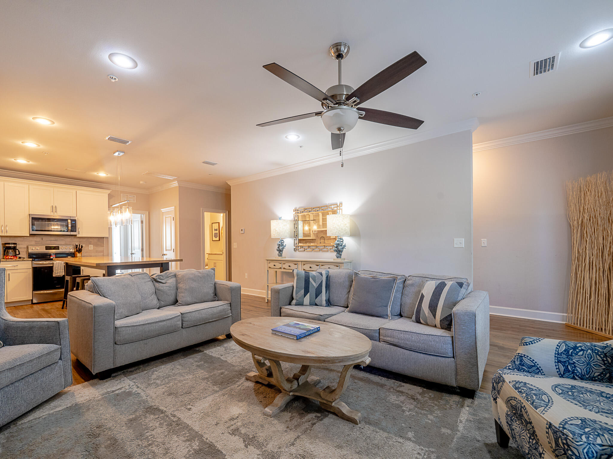 257 Driftwood Road, Unit 2 Miramar Beach, FL 32550 - Photo 12 of 35 a living room with furniture and a large window