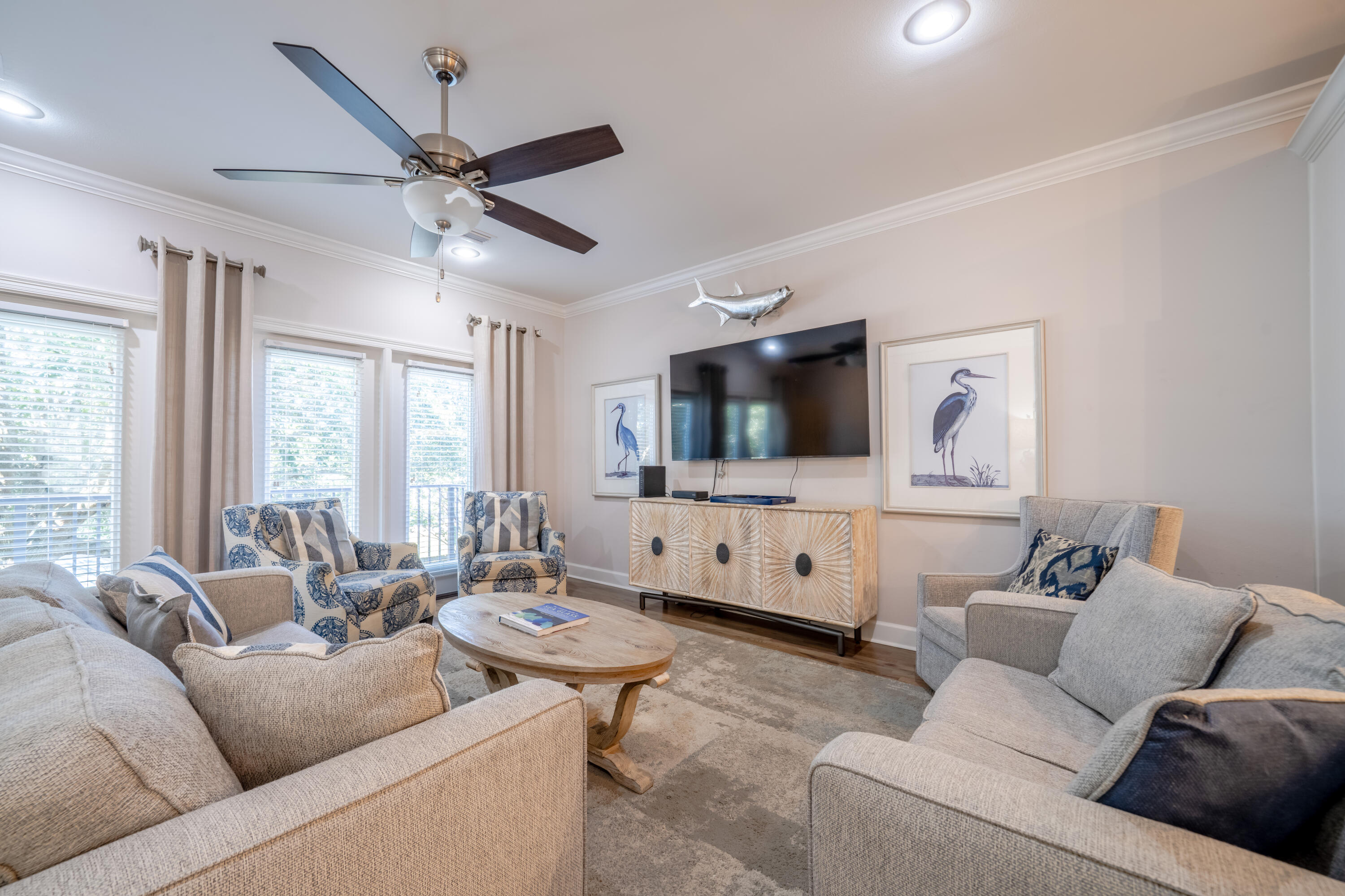 257 Driftwood Road, Unit 2 Miramar Beach, FL 32550 - Photo 13 of 35 a living room with furniture and a flat screen tv