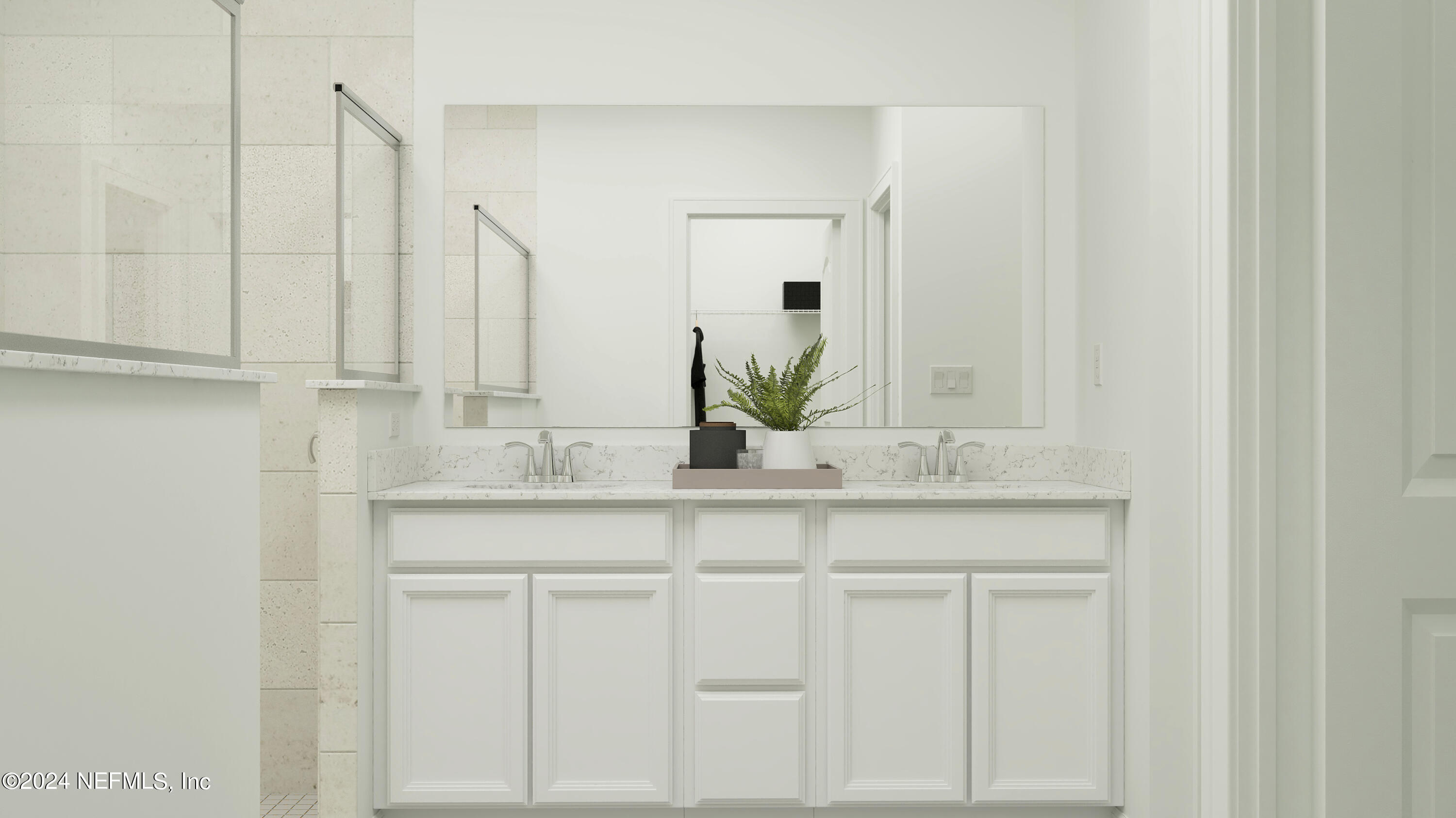 25 Nepessing Row St. Augustine, FL 32092 - Photo 36 of 40 a bathroom with white cabinets and a sink