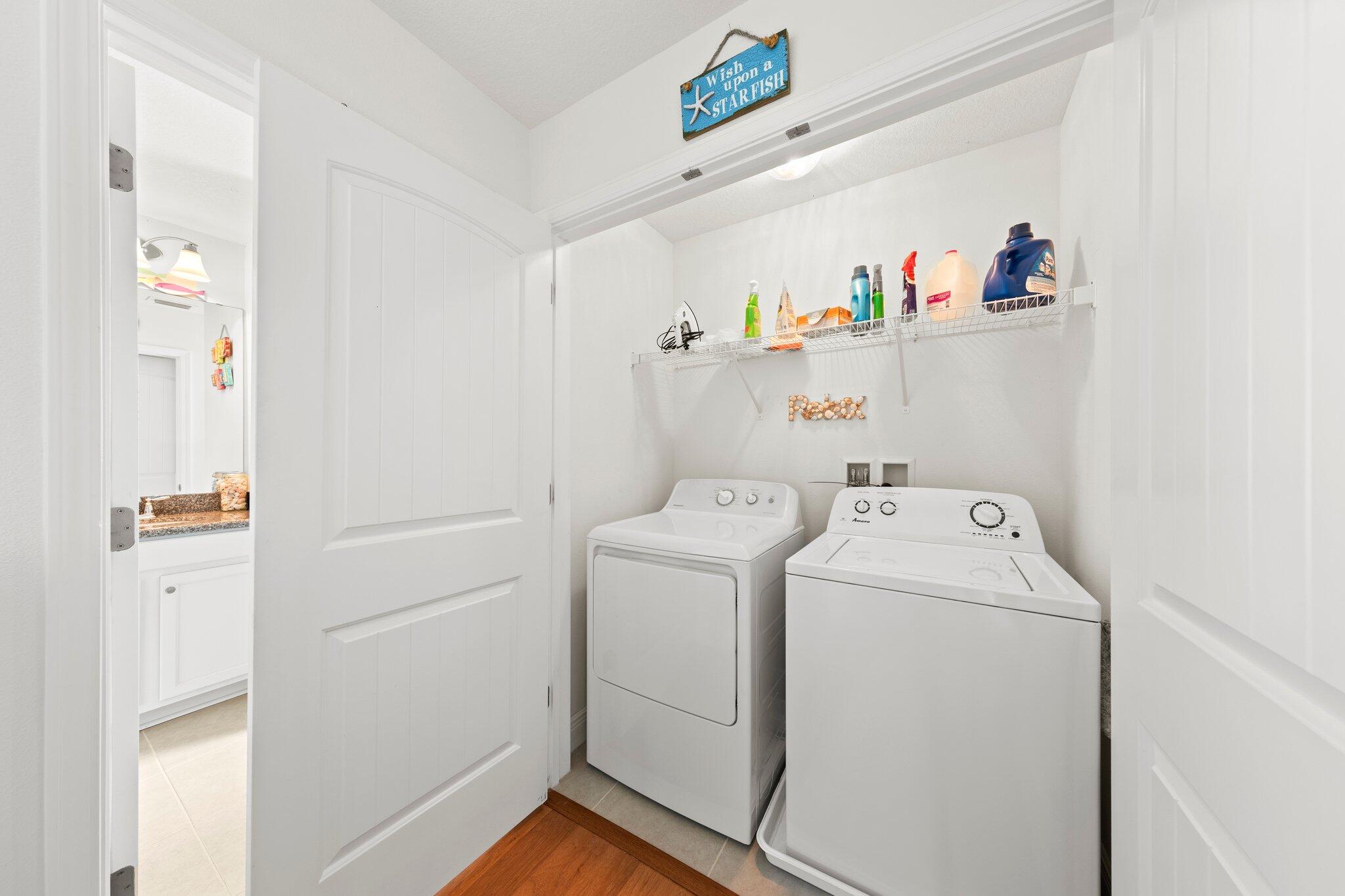 174 Sandpine Loop Inlet Beach, FL 32461 - Photo 29 of 45 a view of storage and utility room with washer and dryer