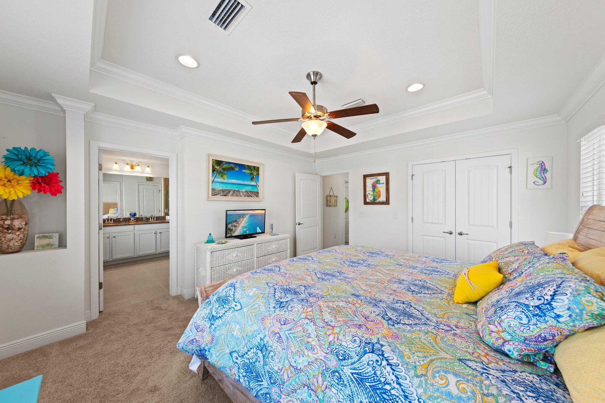 174 Sandpine Loop Inlet Beach, FL 32461 - Photo 39 of 45 a bedroom with a bed and a view of kitchen