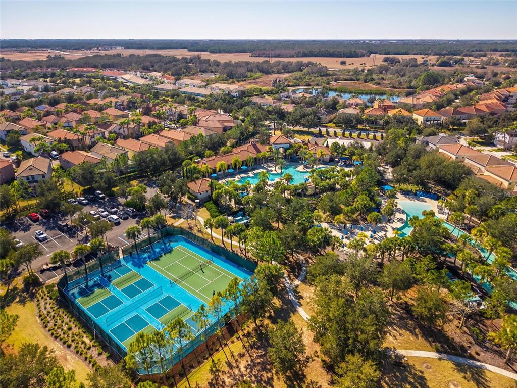 7554 Oak Spring Lane Davenport, FL 33837 - Photo 71 of 74 an aerial view of a residential houses with city view