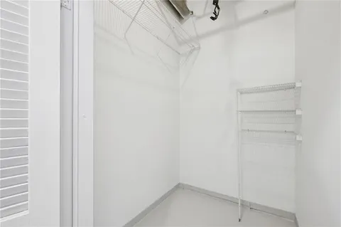 a small space with a shower