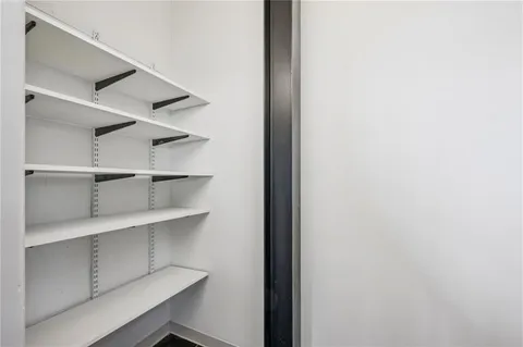 a view of a room with shelf