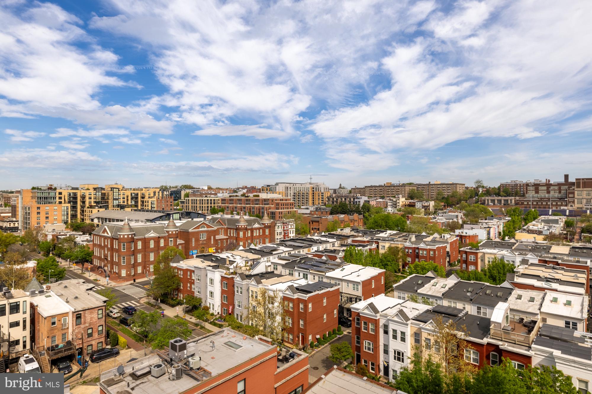 2020 12th Street Northwest, Unit 518 Washington, DC 20009 - Photo 20 of 28 an aerial view of a city with lots of residential buildings