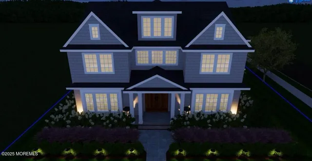 a front view of a house