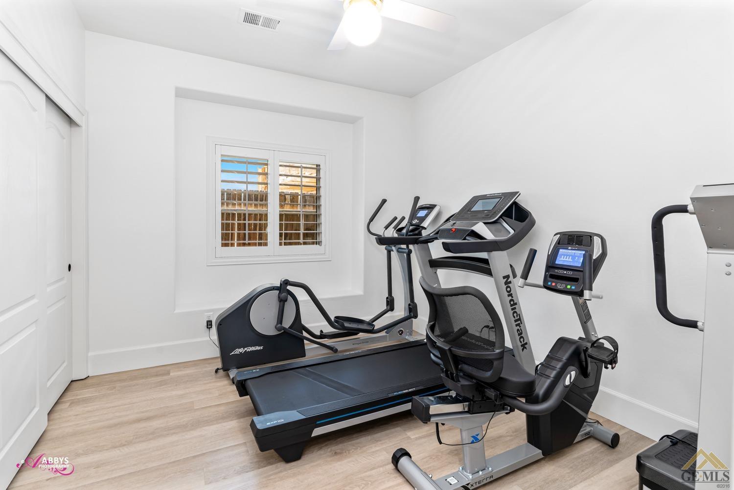 Undisclosed Address Bakersfield, CA 93311 - Photo 26 of 48 a view of a room with gym equipment