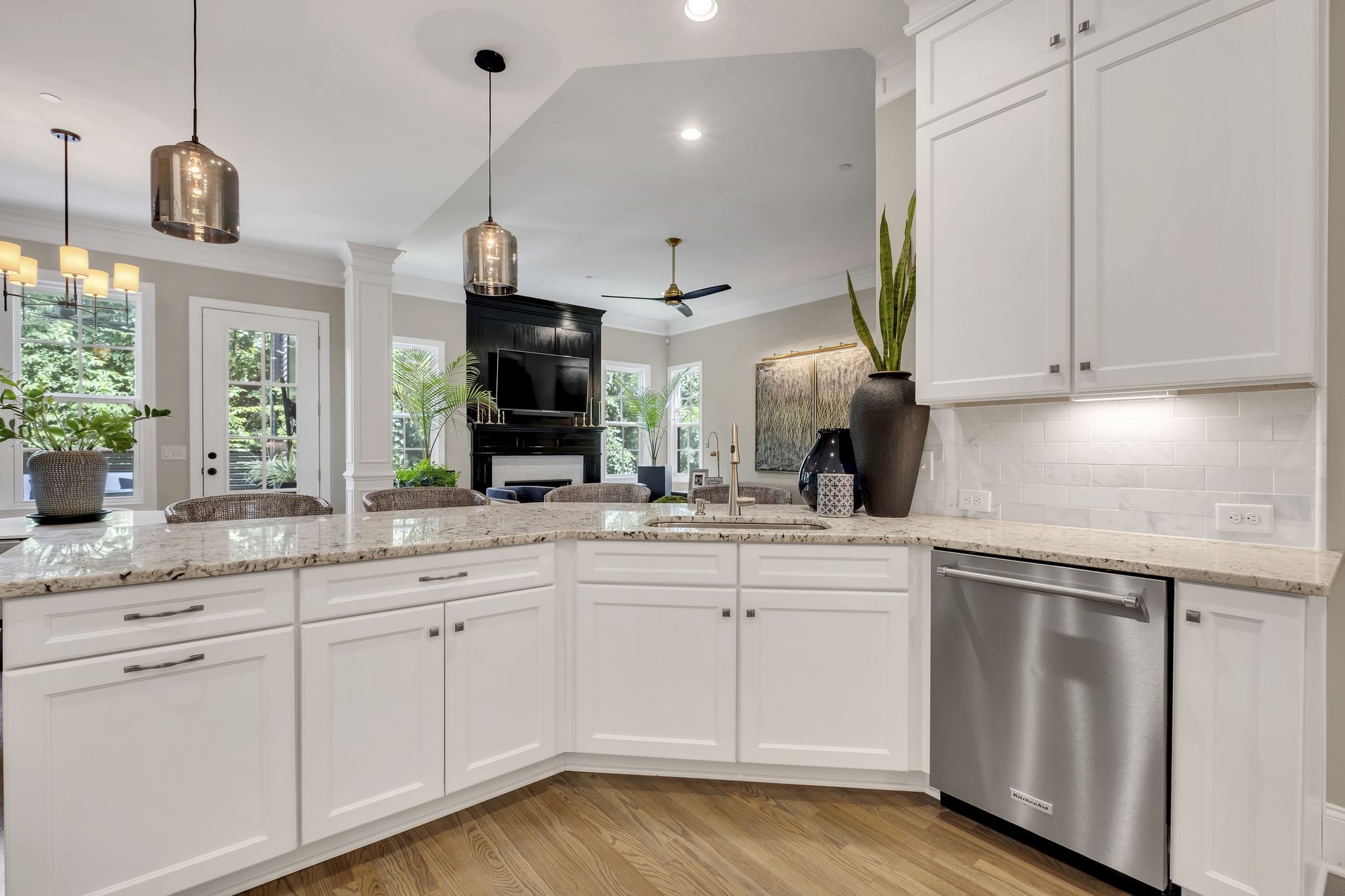 1043 Firestone Drive Franklin, TN 37067 - Photo 19 of 61 a kitchen with white cabinets and sink
