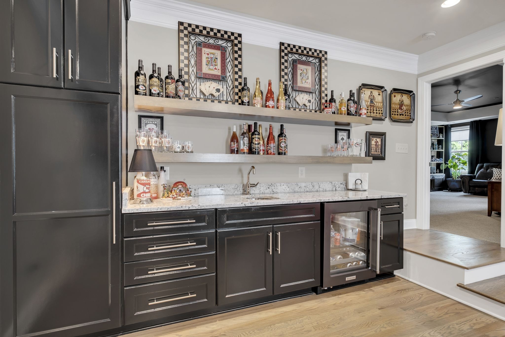 1043 Firestone Drive Franklin, TN 37067 - Photo 27 of 61 a kitchen with stainless steel appliances granite countertop a refrigerator and cabinets