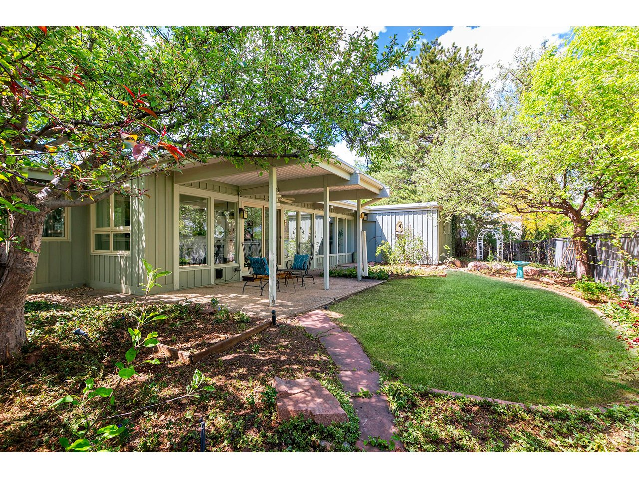 3856 14th Street Boulder, CO 80304 - Photo 38 of 48 Private backyard oasis offering a serene, secluded setting.