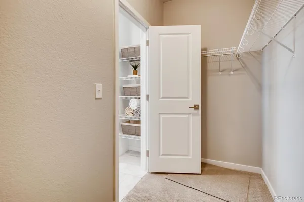 a view of closet area