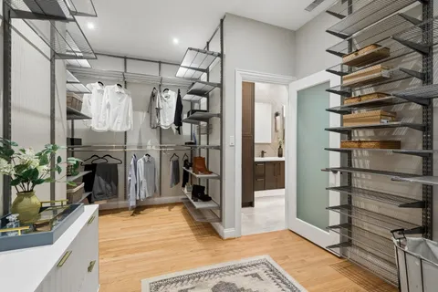 a room with closet