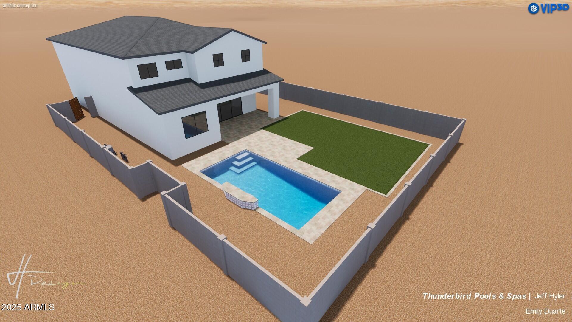 7240 North 13th Lane Phoenix, AZ 85021 - Photo 4 of 69 Pool Rendering