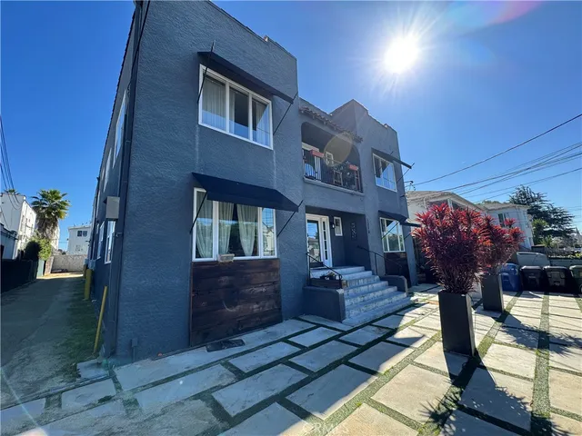 a front view of a house