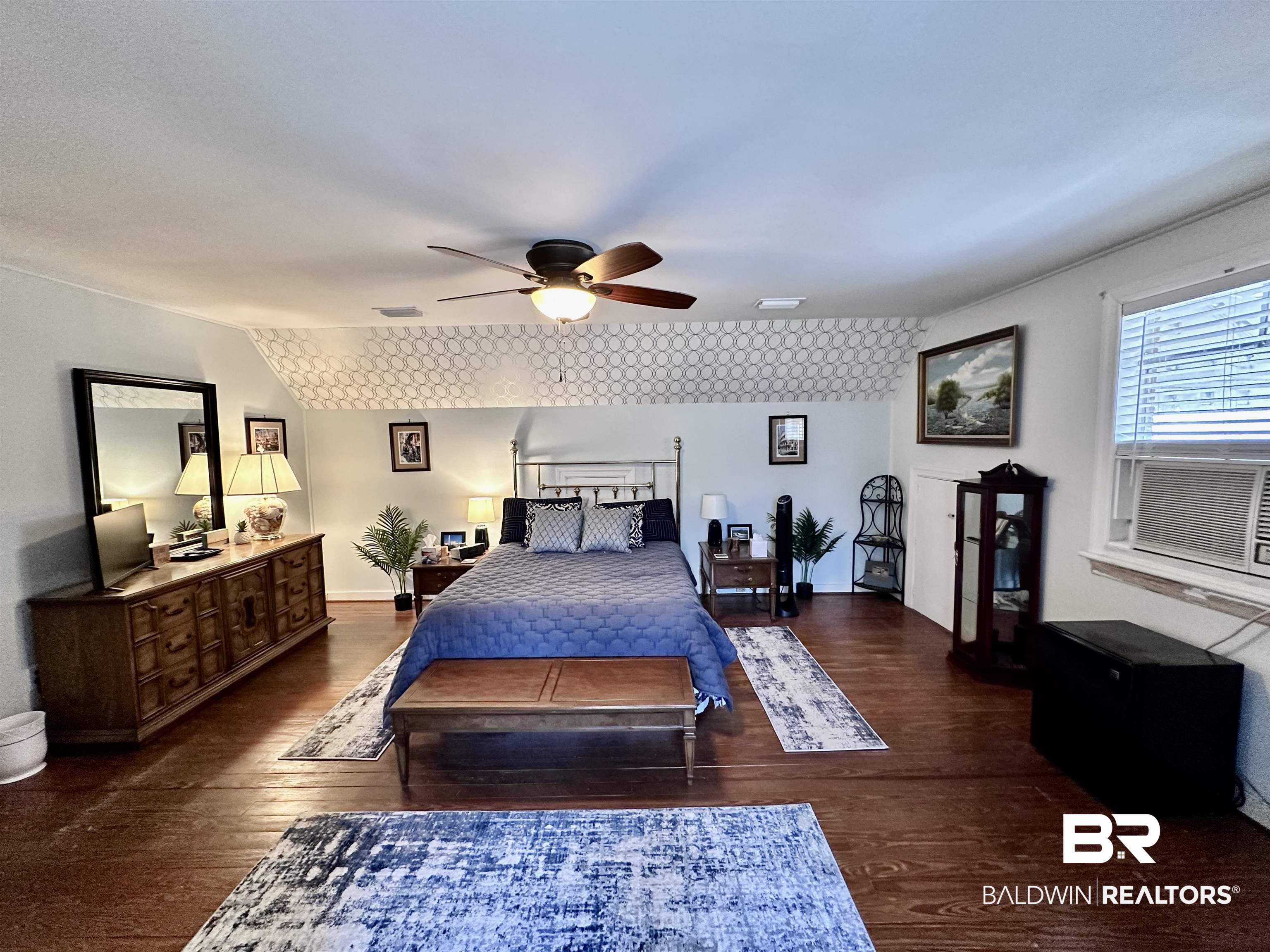 260 Siena Vista Street Mobile, AL 36607 - Photo 28 of 41 Bedroom with wood finished floors and ceiling fan