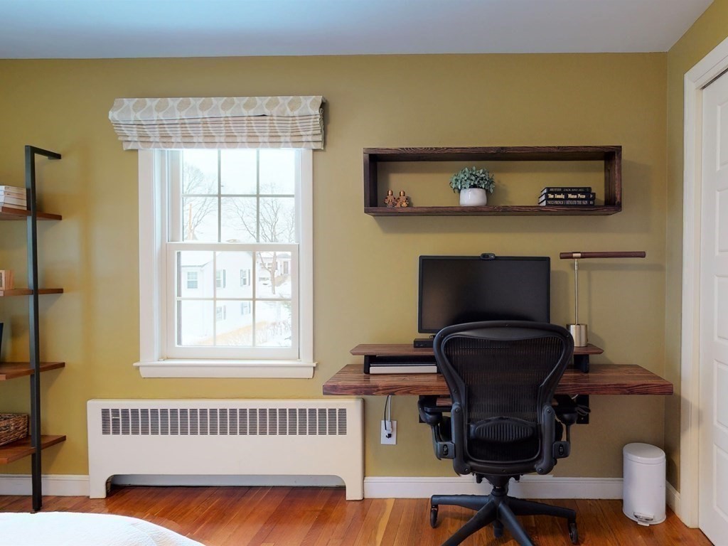 29 Baker Road Arlington, MA 02474 - Photo 27 of 36 a view of workspace with wooden floor windows