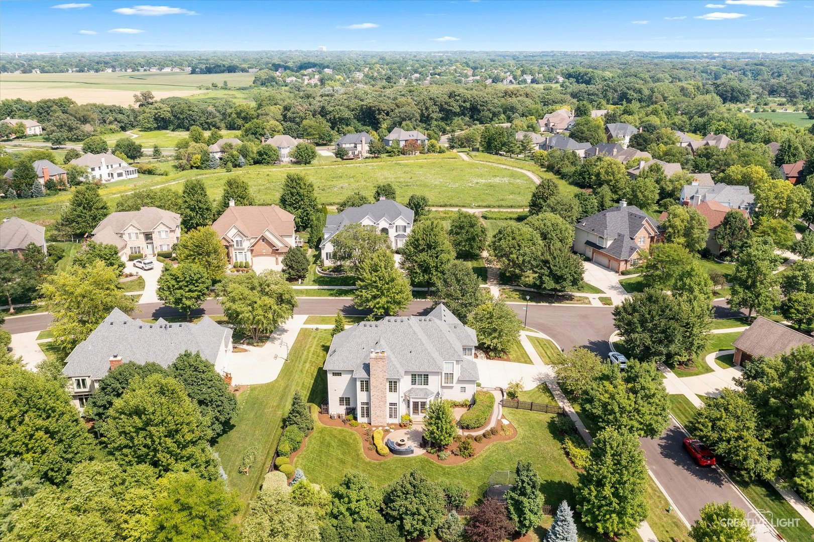 2334 Kane Lane Batavia, IL 60510 - Photo 34 of 34 an aerial view of residential houses with outdoor space and trees