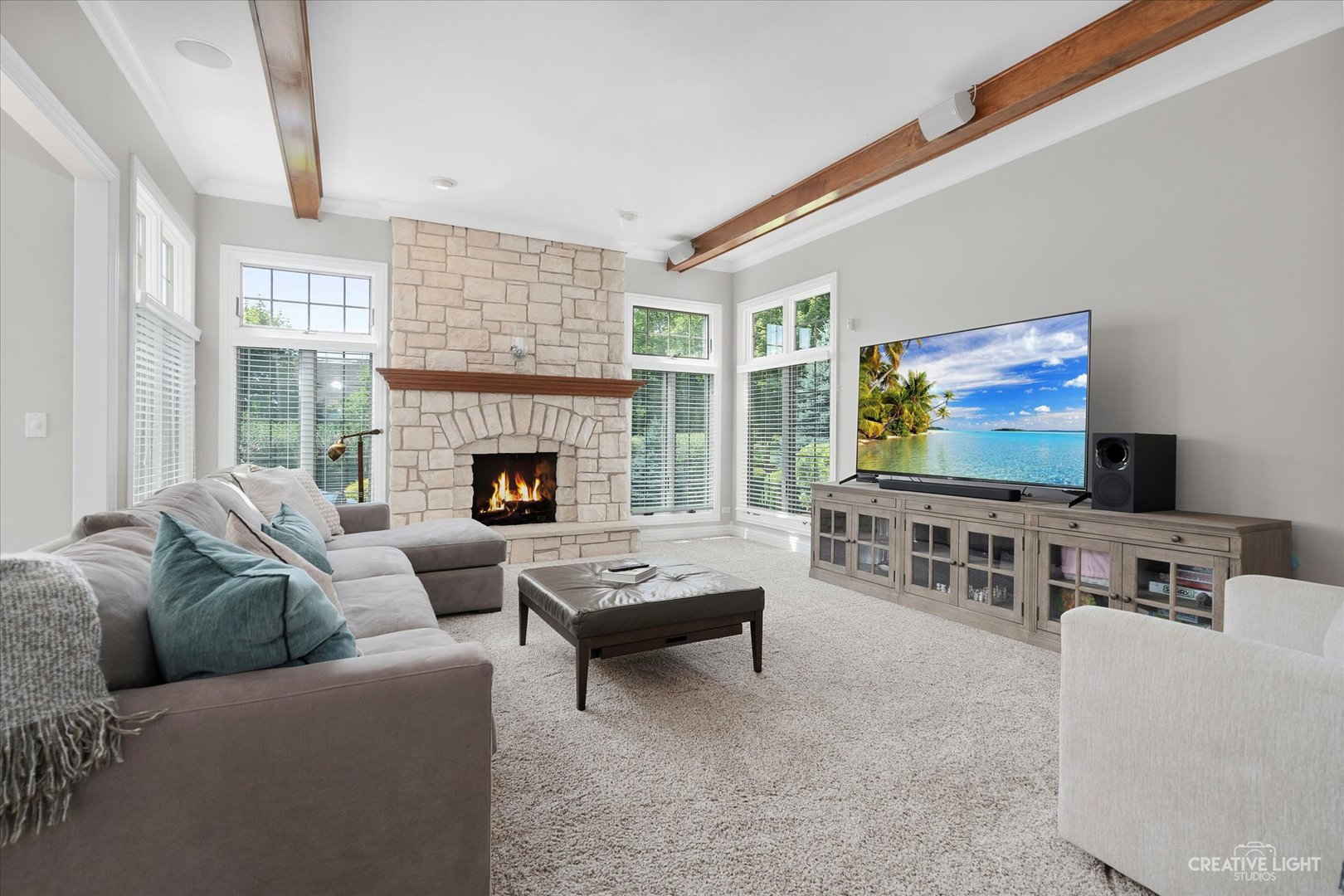 2334 Kane Lane Batavia, IL 60510 - Photo 9 of 34 a living room with furniture and a flat screen tv