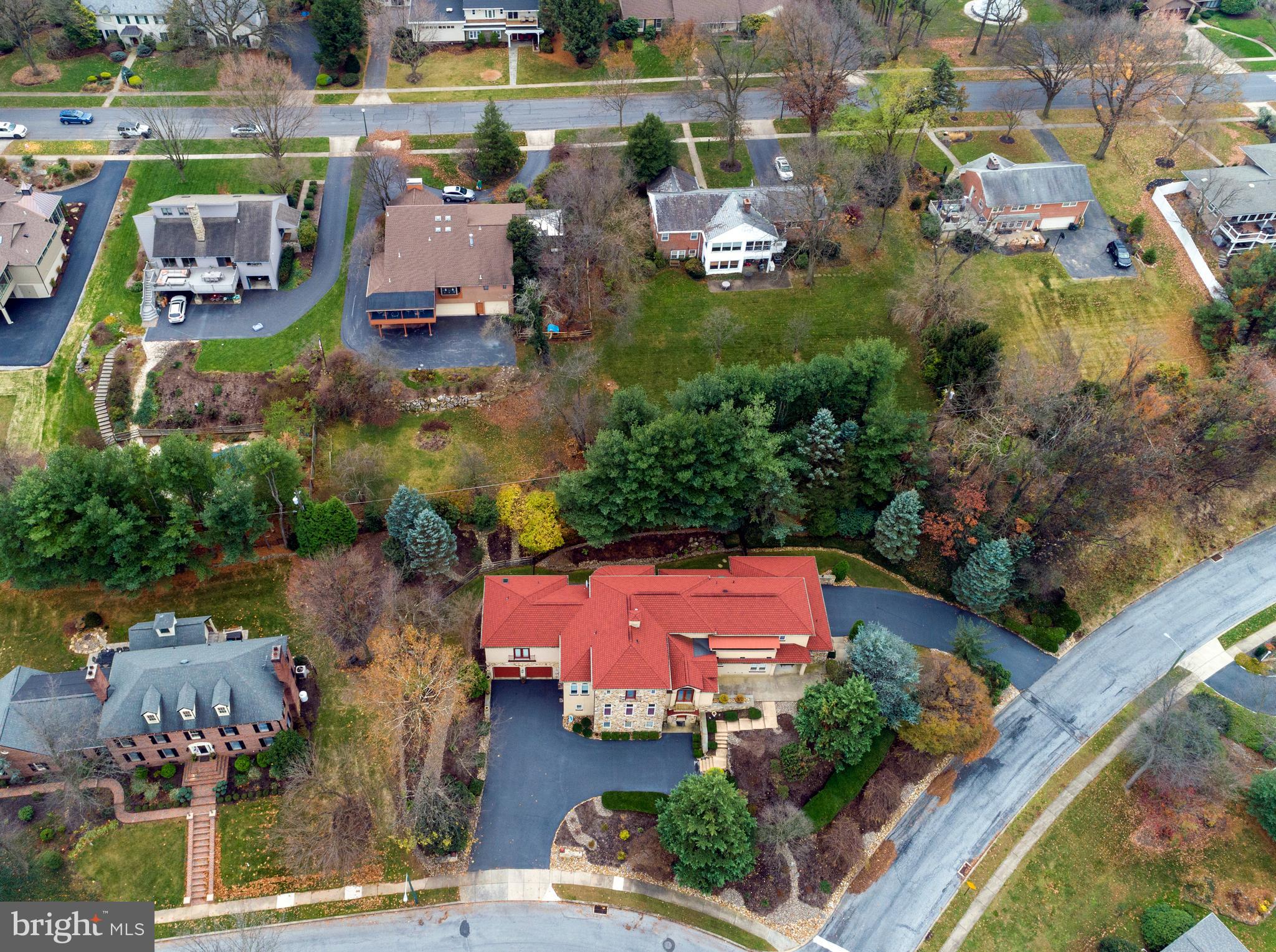 101 Robert Drive Reading, PA 19610 - Photo 59 of 118 an aerial view of residential houses with outdoor space and swimming pool