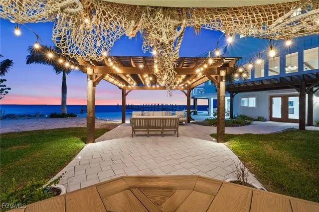 a view of a lake from a city