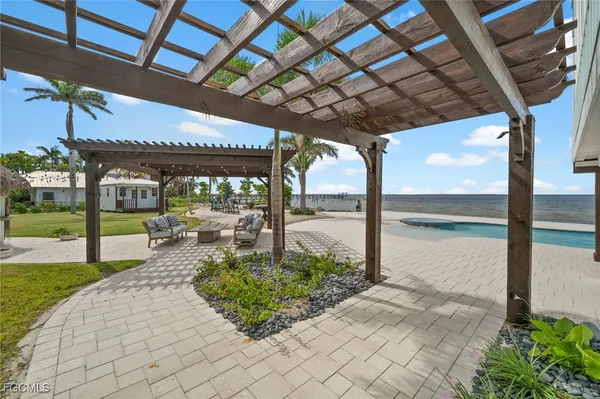 a house view with a garden space