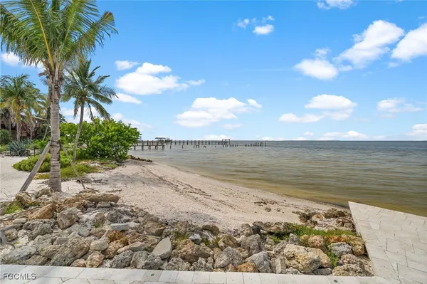 a view of an ocean and beach