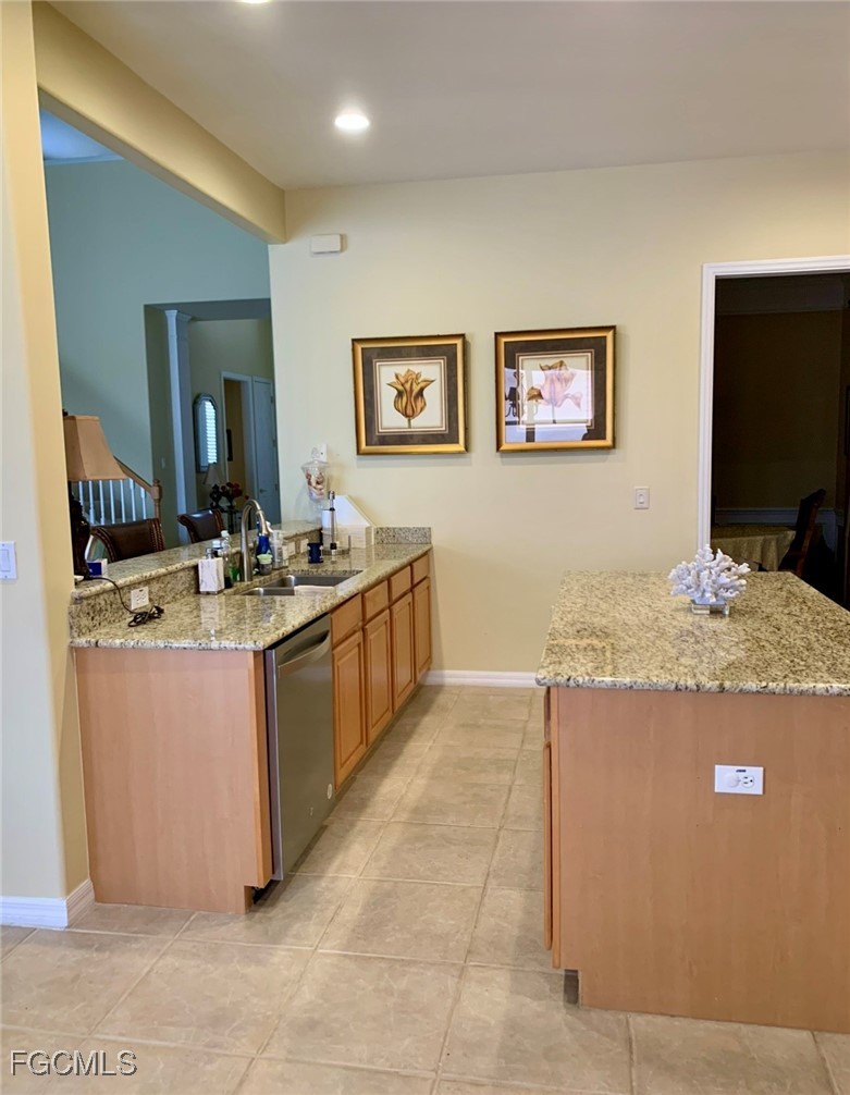 9053 Prosperity Way Fort Myers, FL 33913 - Photo 8 of 27 a view of kitchen with stainless steel appliances granite countertop sink and a microwave