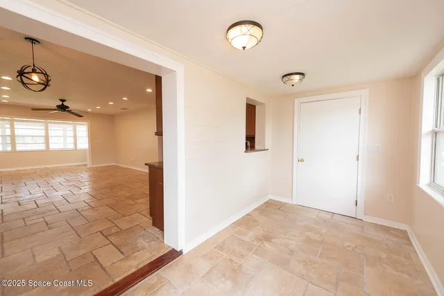 a view of an empty room