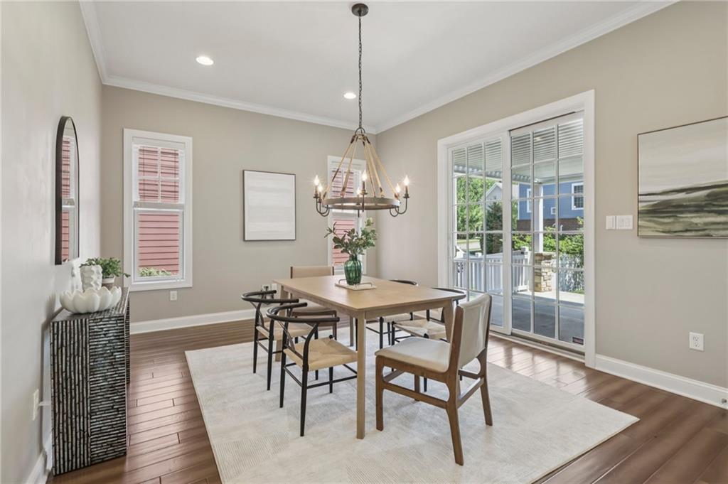 403 Cayuga Circle Mars, PA 16046 - Photo 17 of 50 a view of a dining room with furniture window and wooden floor