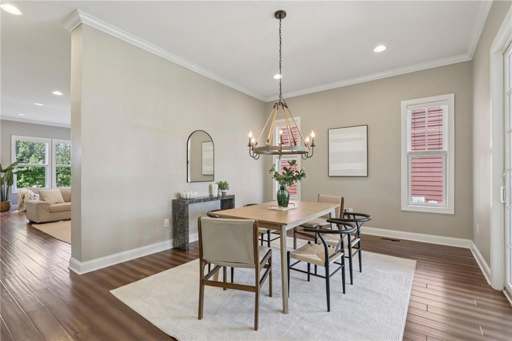 403 Cayuga Circle Mars, PA 16046 - Photo 18 of 50 a view of a dining room with furniture window and wooden floor