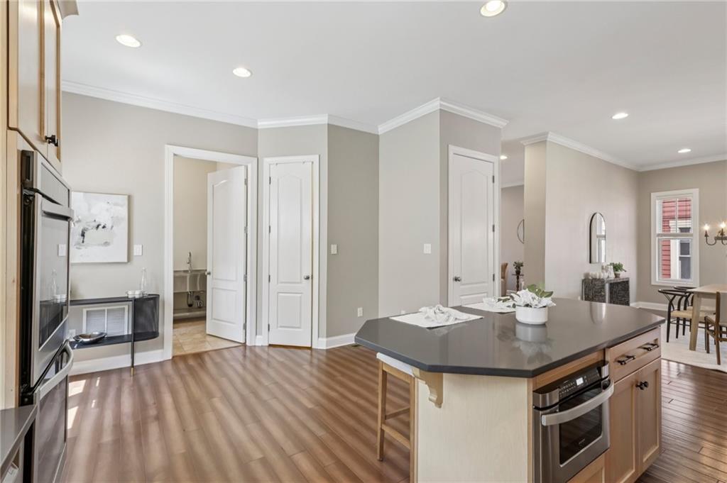 403 Cayuga Circle Mars, PA 16046 - Photo 24 of 50 a kitchen with stainless steel appliances granite countertop a sink stove and refrigerator