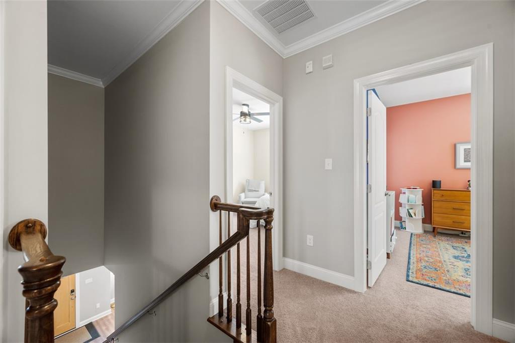 403 Cayuga Circle Mars, PA 16046 - Photo 26 of 50 a view of a hallway with bedroom and a livingroom with furniture