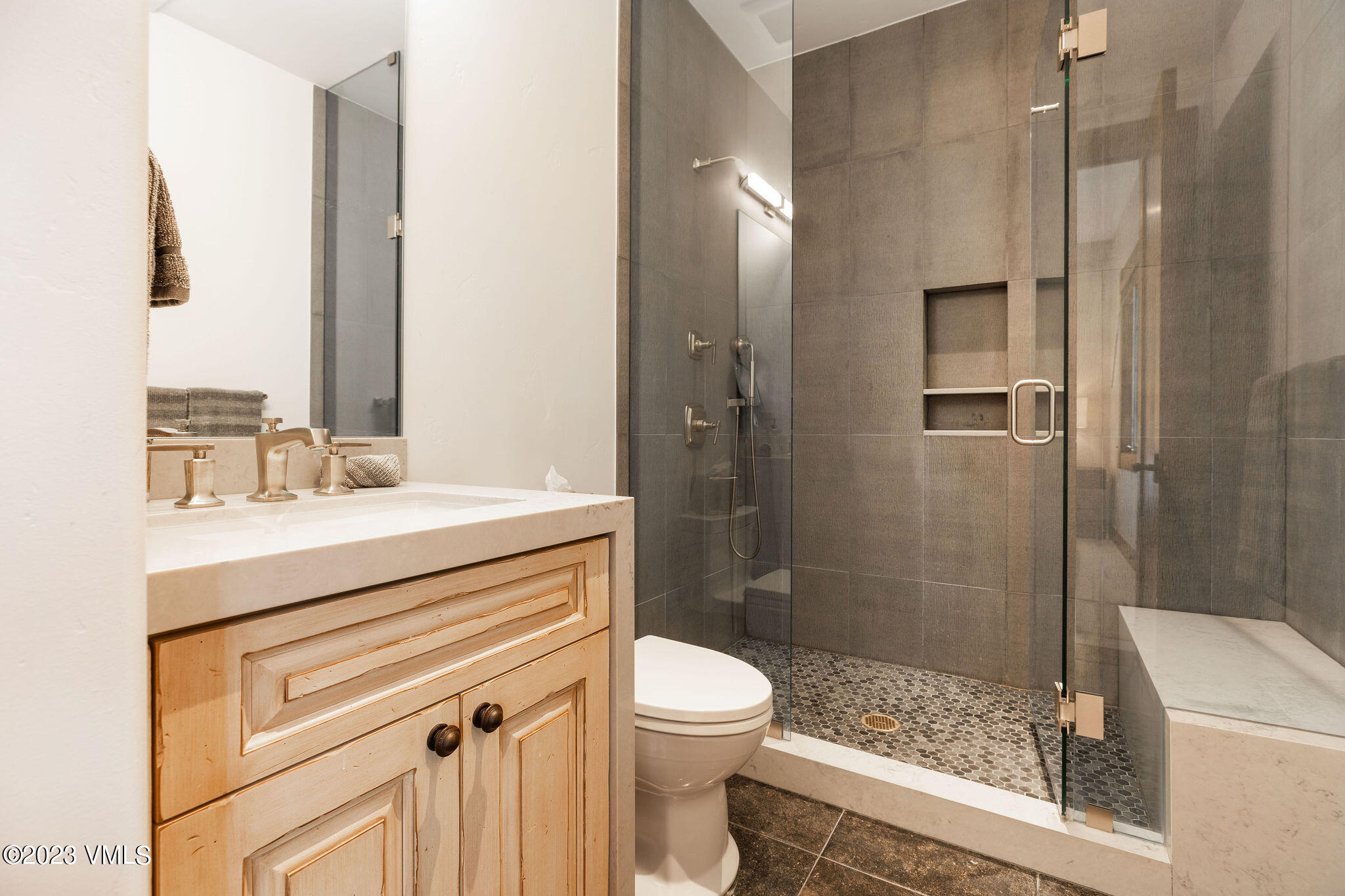 520 Old Creamery Road Edwards, CO 81632 - Photo 41 of 78 a bathroom with a sink a toilet and shower