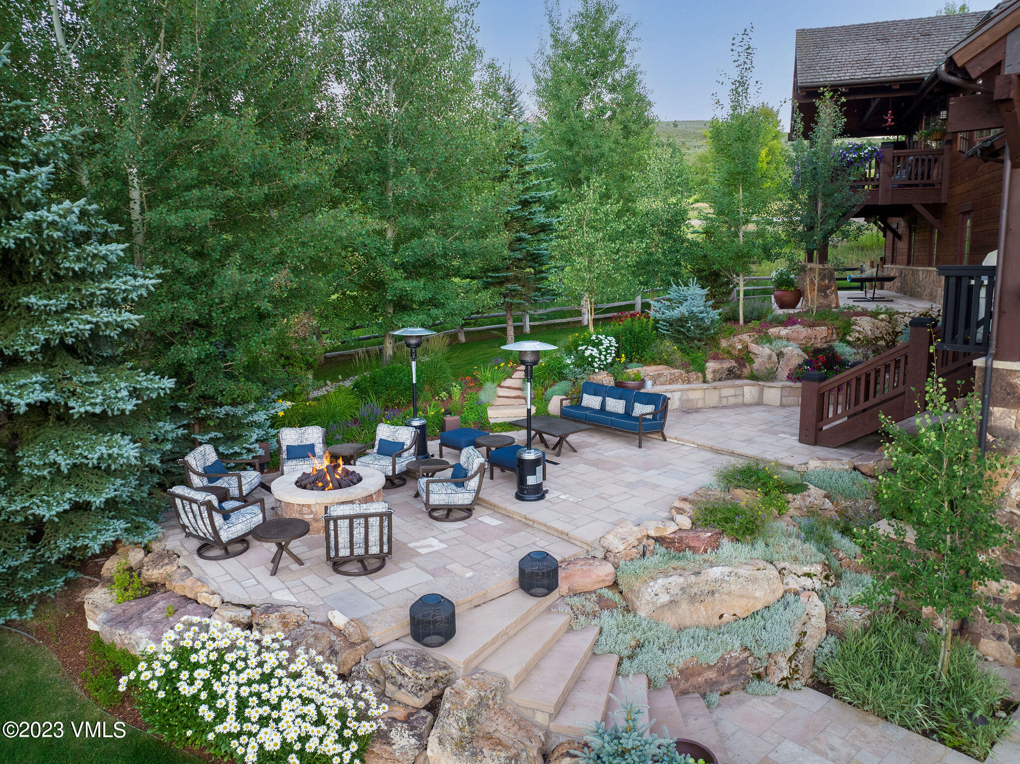 520 Old Creamery Road Edwards, CO 81632 - Photo 57 of 78 a view of backyard with furniture and garden