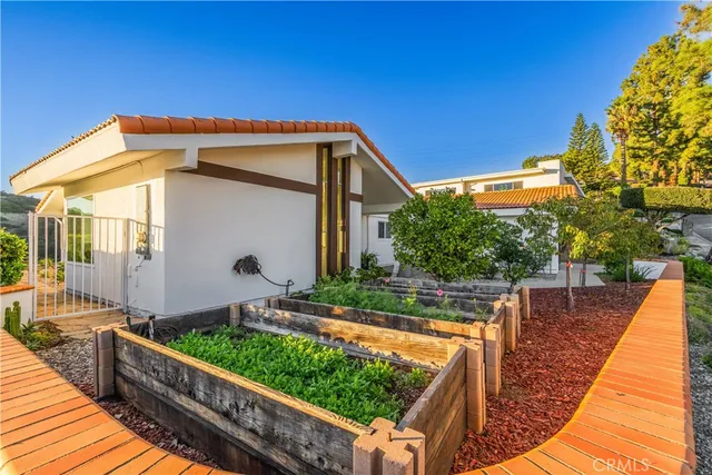 a view of a lake with a yard