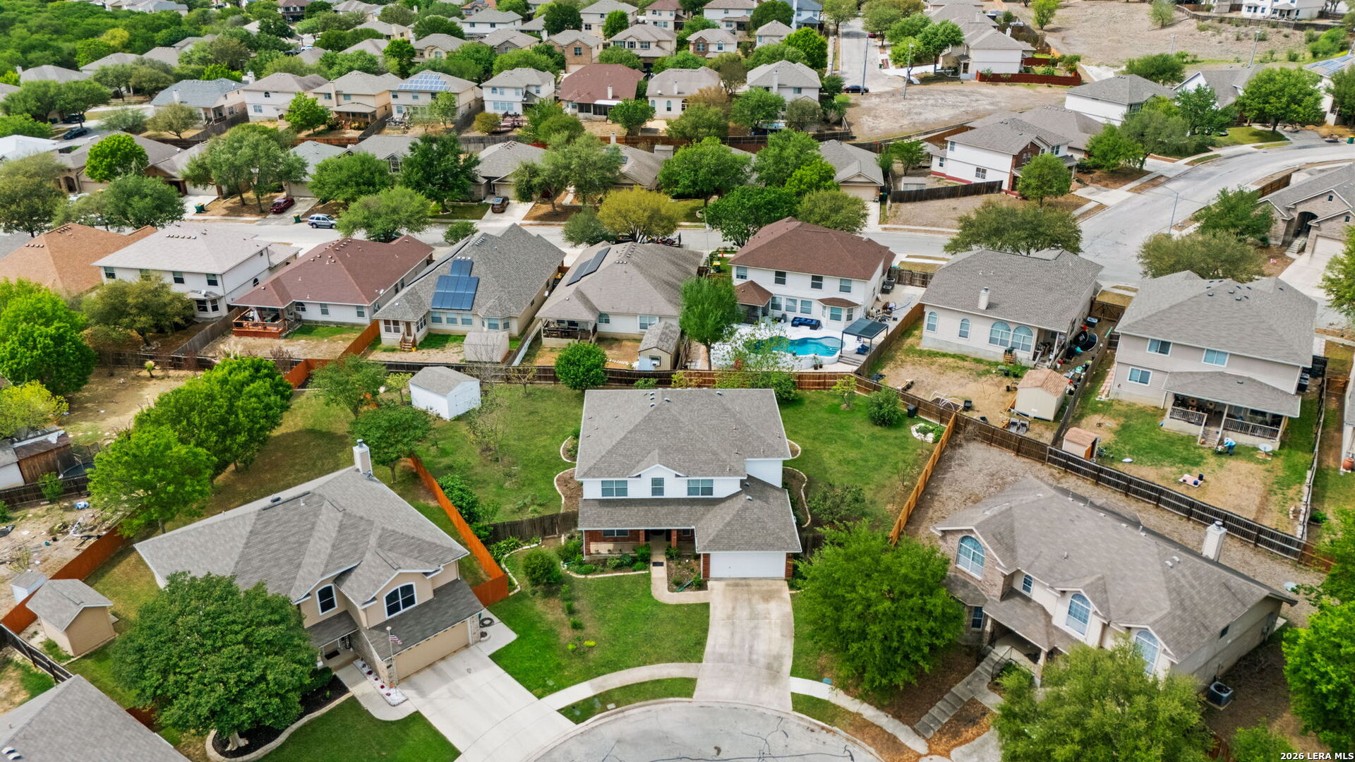 9727 Krier Court Converse, TX 78109 - Photo 29 of 31 an aerial view of residential houses with outdoor space