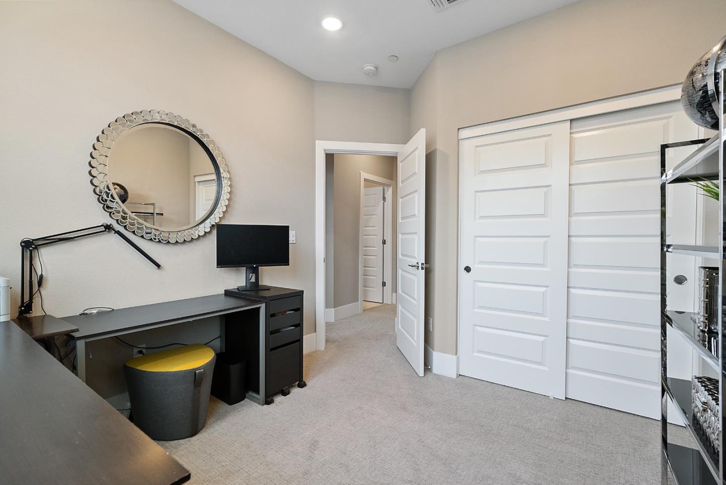 398 Circuit Way Mountain View, CA 94043 - Photo 25 of 29 a view of a bathroom with a sink and a mirror