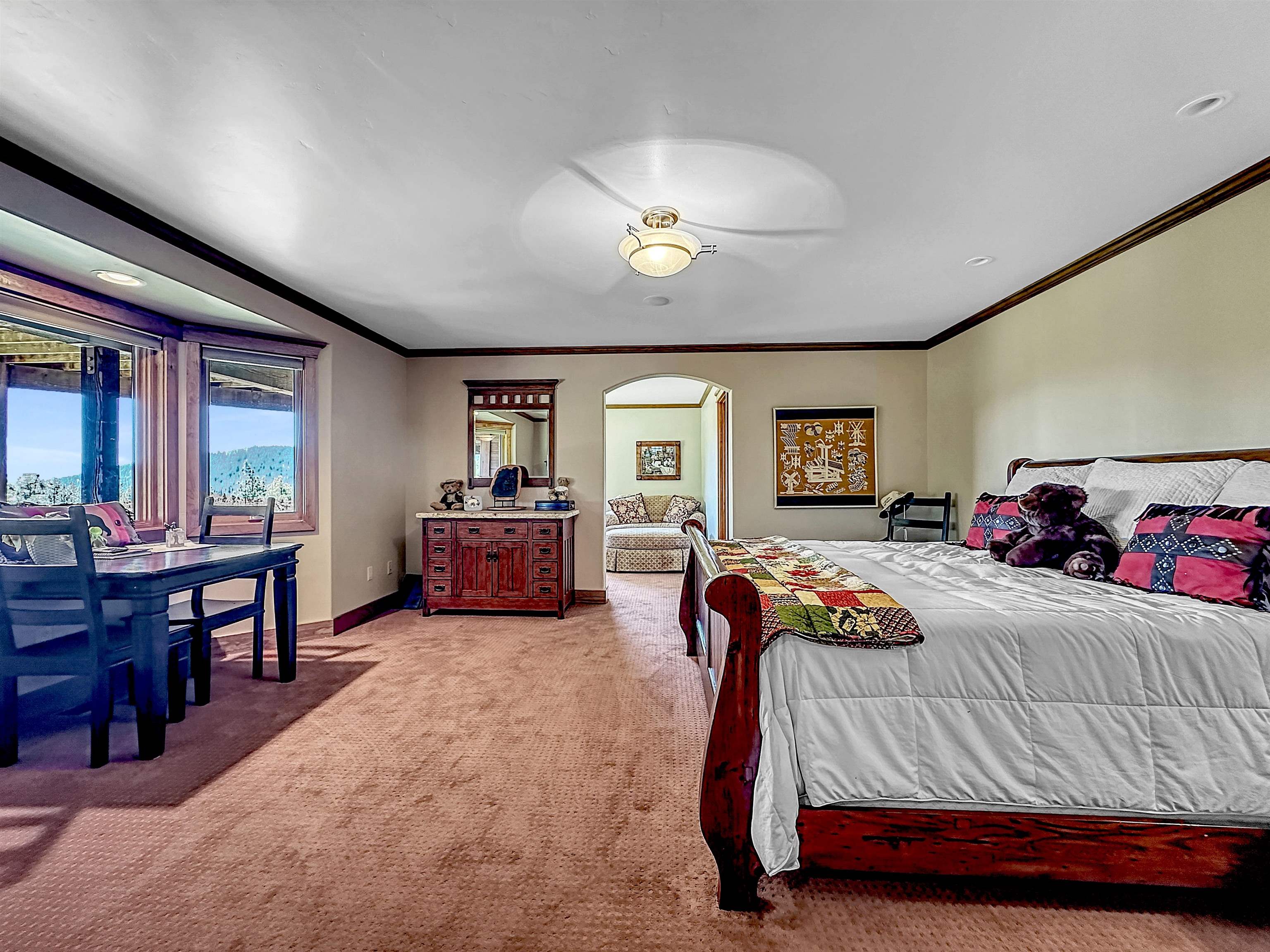 1947 Grizzly Ranch Road Portola, CA 96122 - Photo 14 of 25 a bedroom with a bed and a furniture