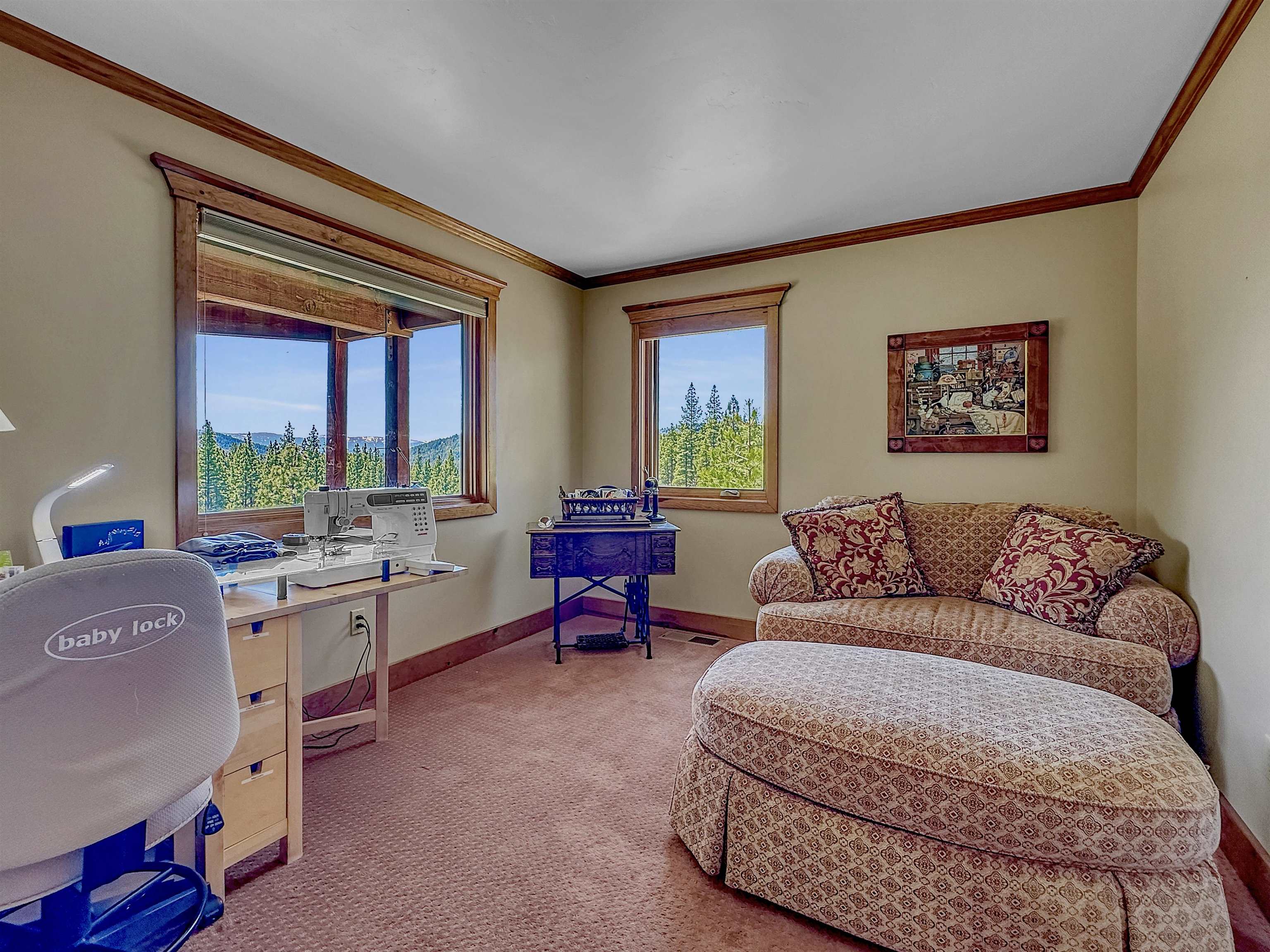 1947 Grizzly Ranch Road Portola, CA 96122 - Photo 15 of 25 a living room with furniture and a large window
