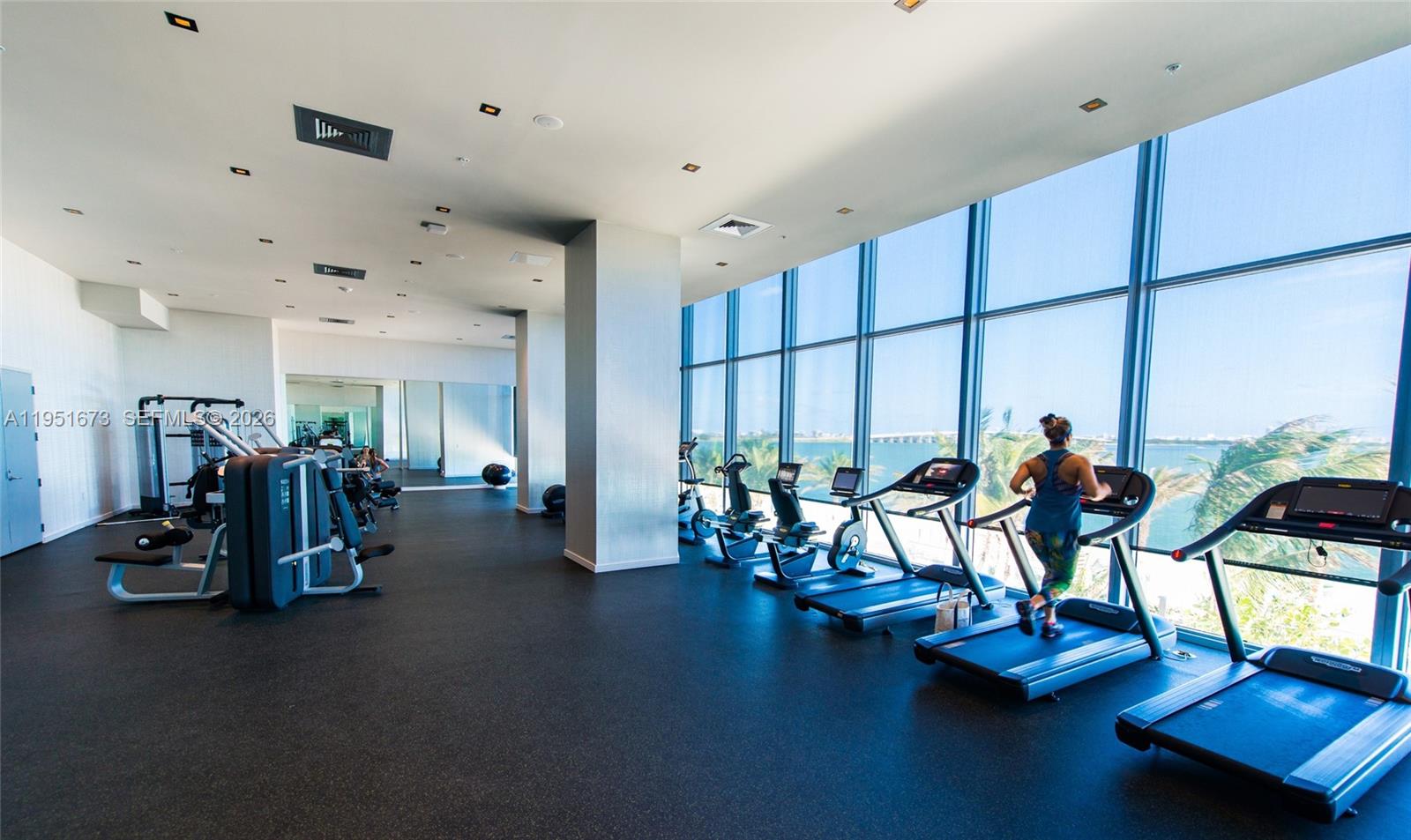 2900 Northeast 7th Avenue, Unit 1903 Miami, FL 33137 - Photo 26 of 43 a view of a room with gym equipment