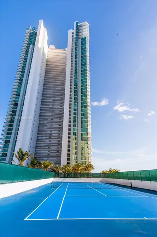 a view of a tall building