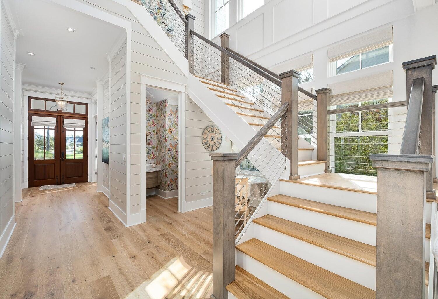 55 Seastone Ct Inlet Beach Inlet Beach, FL 32461 - Photo 29 of 68 a view of entryway and hall with wooden floor