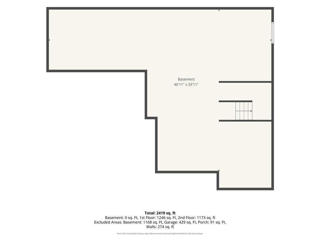 640 Rinaldi Lane Easton, PA 18040 - Photo 42 of 42 Visualize your future layout in this detailed basement floor plan.